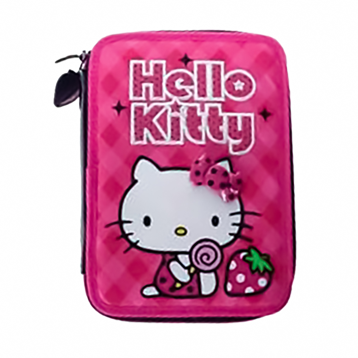 HELLO KITTY-Estojo c/ 2 compartimentos 17x23x4cm-vazio