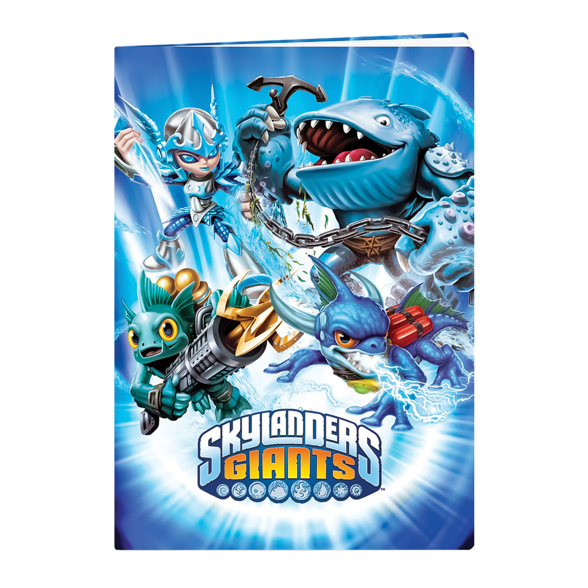 SKYLANDERSst-Caderno A5 agrafado quadriculado 40 fls