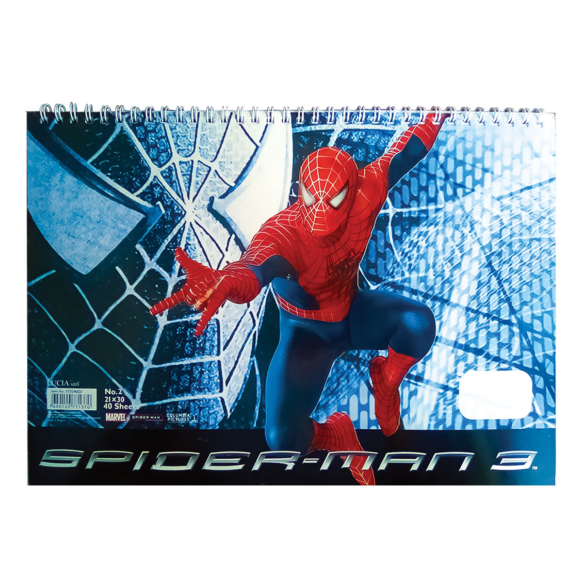 Spiderman 3 Papel-Bloco A4 p/desenho-40 Folhas