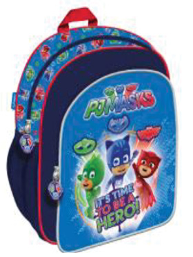 PJMASKS-Mochila Junior c/ 2 fechos 24x29x10cm