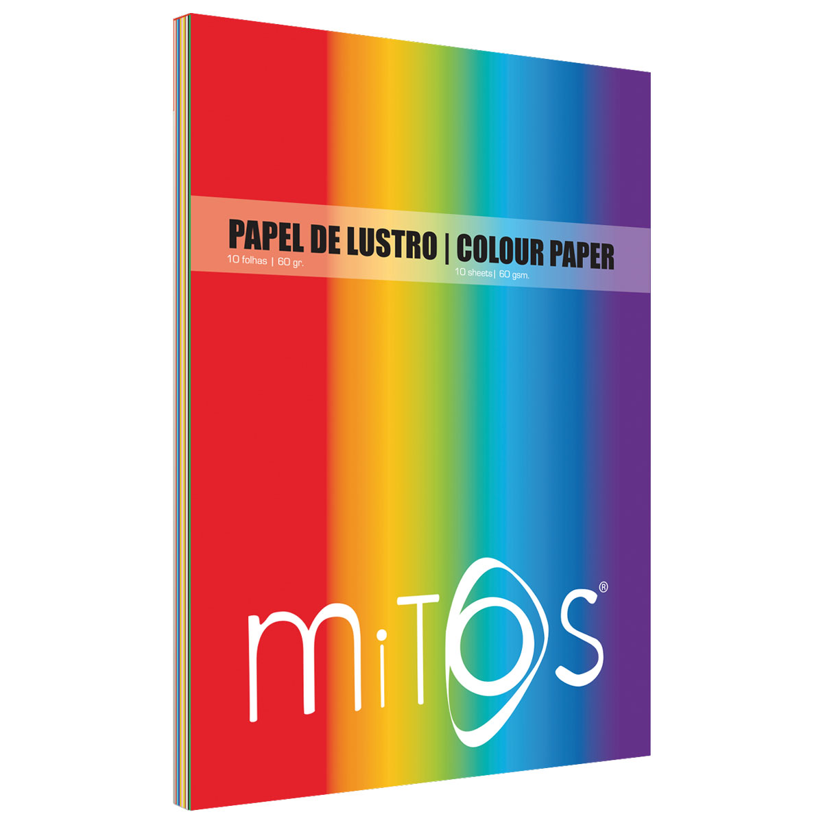 Mitos - Bloco A4+ (24x32cm) papel lustro 10 folhas 60 gr